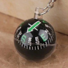 Portable Mini Keychain Compass Outdoor Navigation Tool for Hiking Camping Travel