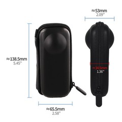 Protective EVA Hard Shell Case for Insta360 X5 X4 Action Camera Lens Cover