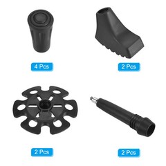 10Pcs Trekking Pole Tips Accessories Set Hiking Stick Tip Protectors Replacement
