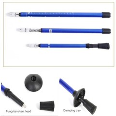 Trekking Poles Walking Sticks Travel Hiking Adjustable Collapsible Outdoor Poles