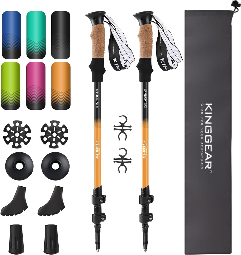 Nordic Walking Stick, TP1 Hiking Poles Retractable Lightweight 7075 Aluminum, Tr
