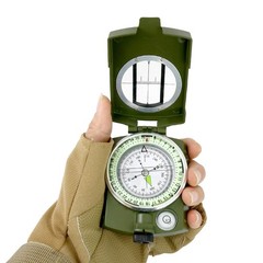AOFAR Military Compass AF-4580 Lensatic Sighting for Camping Hiking Waterproof