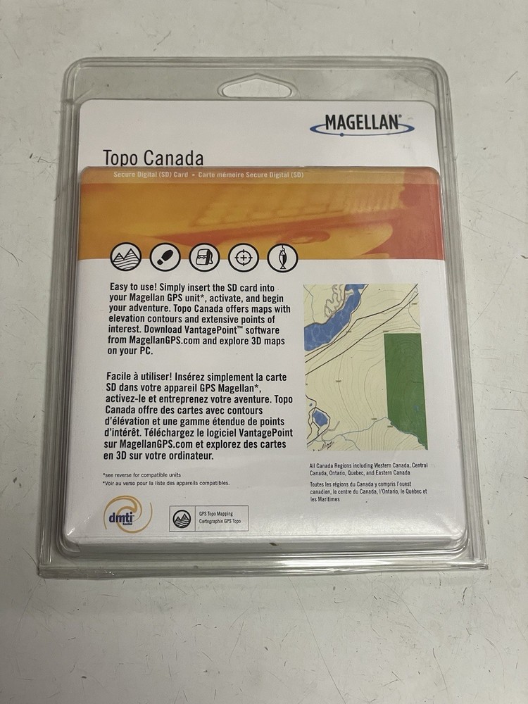Magellan Topo Canada SD Card Triton, eXplorist, Crossover GPS
