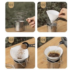 For Cafes For Camping Collapsible Coffee Filter Reusable Coffee Filter
