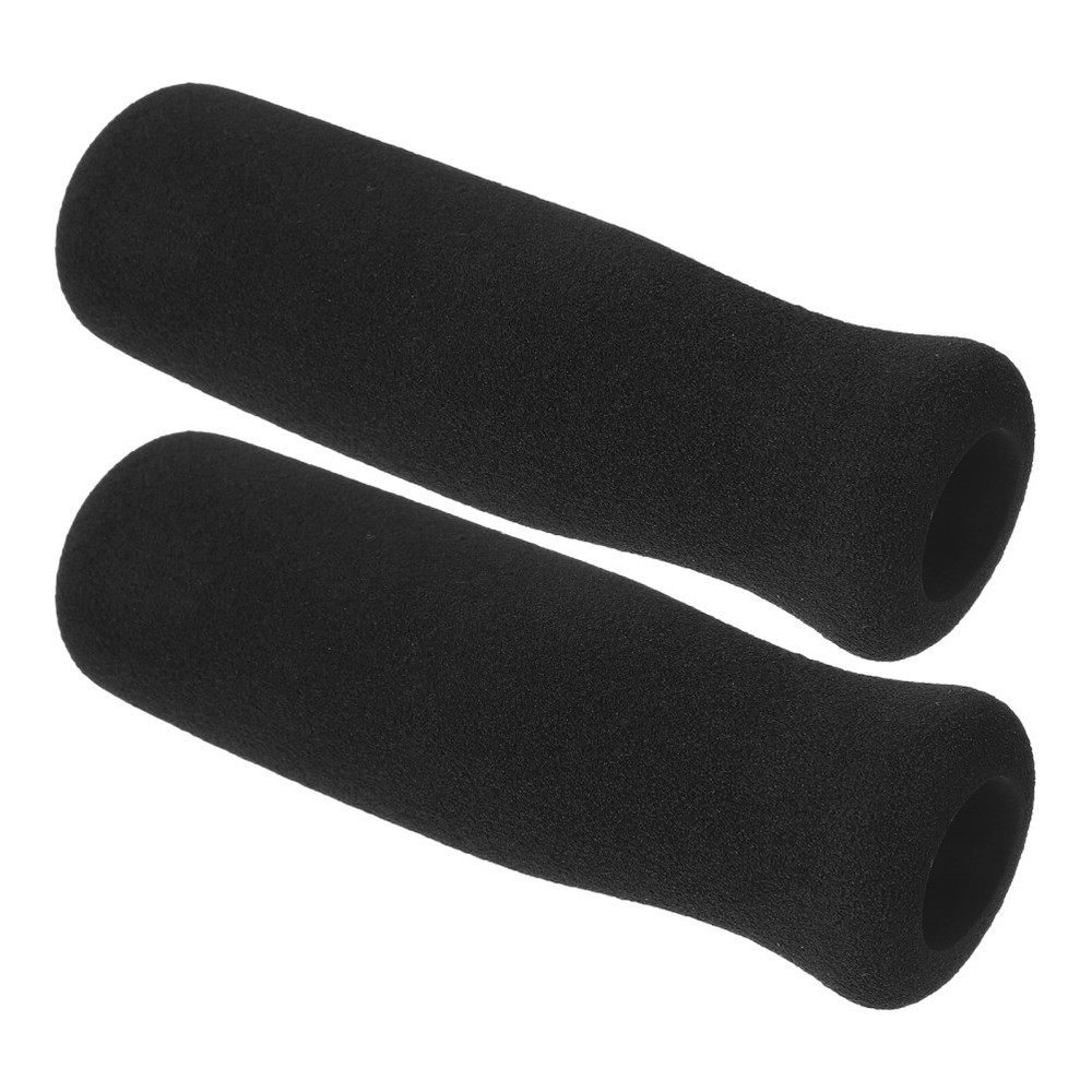 2Pcs Universal Black Walker Handle Cushion Pads Non Slip Comfortable Grip Covers