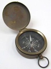 1.75″ BRASS COMPASS WITH COVER – POCKET COMPASS – SCOUT- HIKING – CAMPING