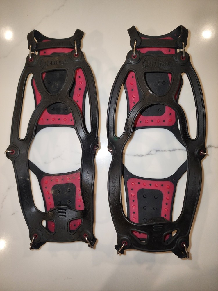 KAHTOOLA NANOspikes Size MEDIUM Ice Traction Hiking/Climbing Snow Cleats