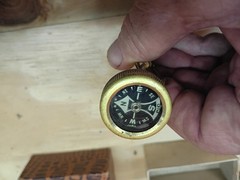Vintage Brass Belt Compass