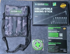 Rhino USA Collapsible Hiking Stick with Adjustable Height 51″ / BRAND NEW IN BOX