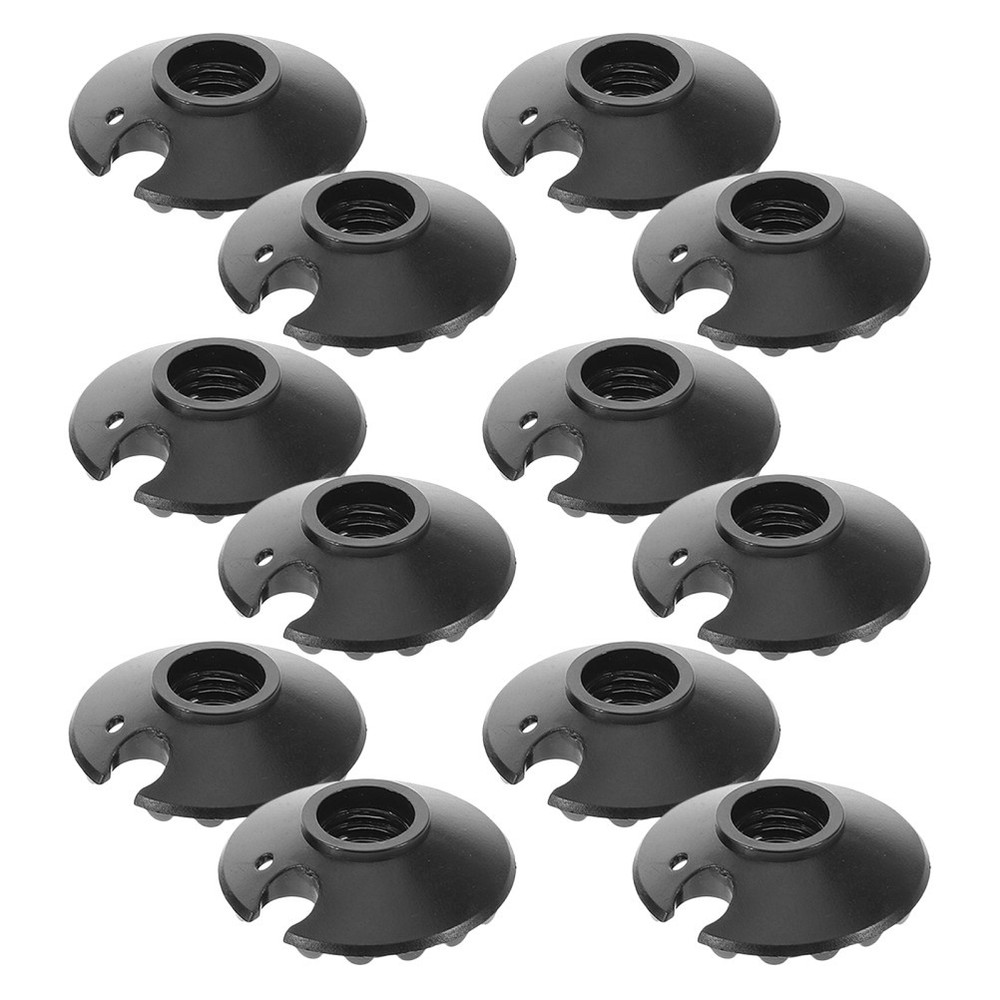 30Pcs Reusable Hiking Pole Baskets Black Trekking Walking Stick Accessory
