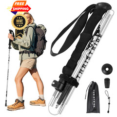 THRISTRIDE Single Collapsible 110-125cm for Height：5’2” to 6’2”, silvery
