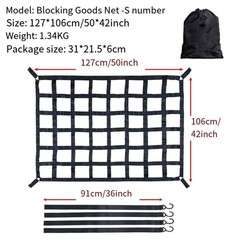 Strong Cargo Net with 1 5 Inch Straps for Enhanced Security and Stability
