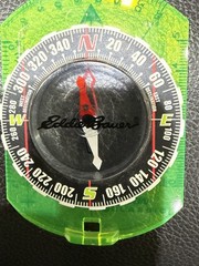 Eddie Bauer Brunton Classic compass with string lanyard hunting hiking biking
