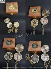 Compass U.S Army Brass Lid Compass | Personalized Best Gift For The U.S Army wit