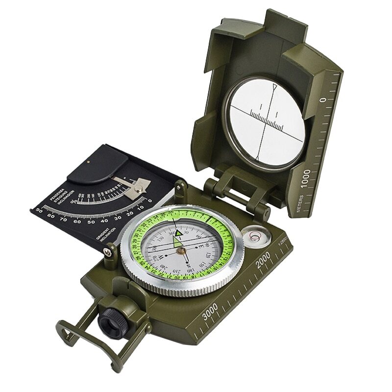 Outdoor Military Compass Camping Hiking Geological Compass Digital Compass