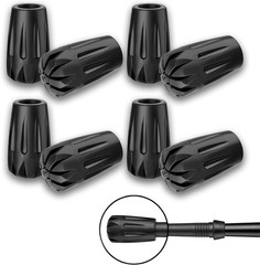 Durable Replacement Trekking Pole Tips, Universal Anti-Slip Walking Stick Tips
