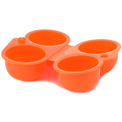 Portable 2 Egg Holder Box for Hiking For Camping Picnic Travel PP Plastic