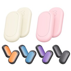 Portable Magnetic Hand Warmer 2in1 USB Rechargeable Bank Outdoor
