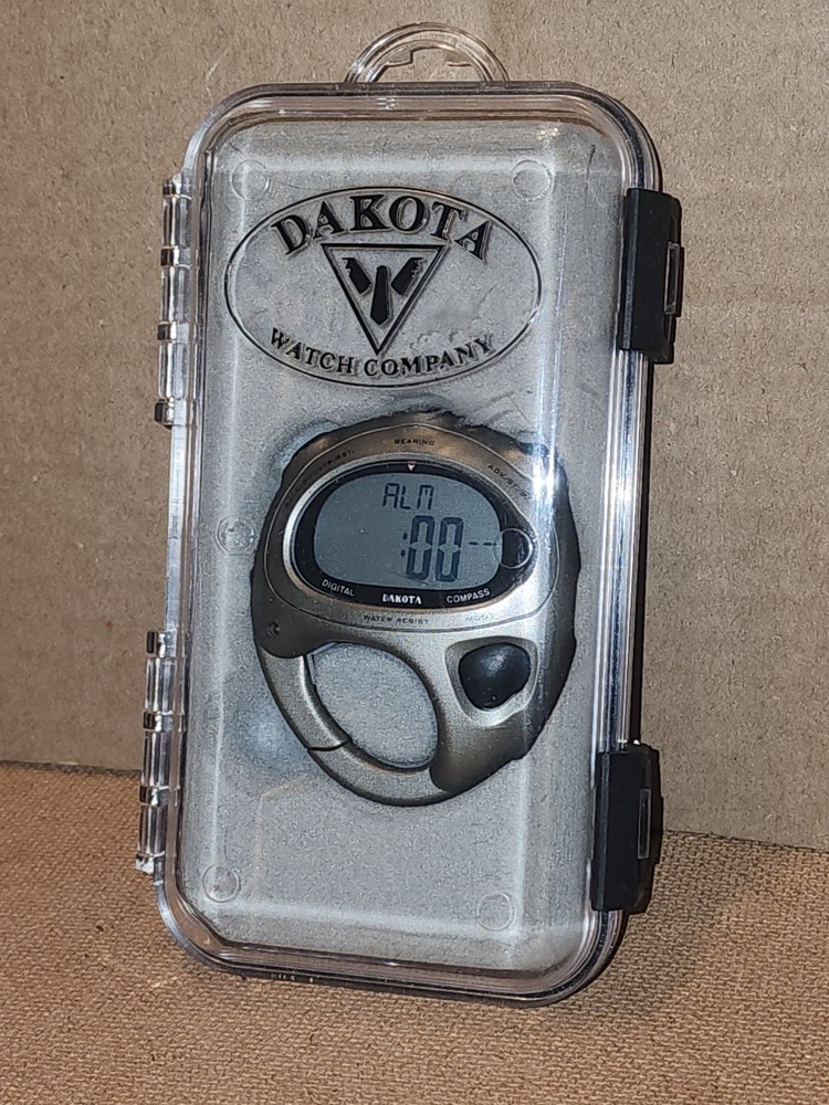 Dakota Digital Compass Alarm Clock Clip-on Luminous Dial Time, Date, Chronograph