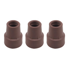 1Pc-3Pcs Rubber Walking Hiking Stick Metal Ferrule Bottom End Cover Cane Crutch