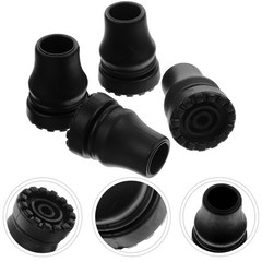 4Pcs Durable PVC Trekking Pole Tip Replacement for Elderly Anti Slip Foot Pads