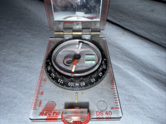 Original Military Field Compass w/Mirror Vintage Swiss Army DS40 Compass