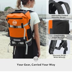 5/10/25/30/40/55L Waterproof Dry Bag- Roll 40L 40l Orange (With Phone Case)