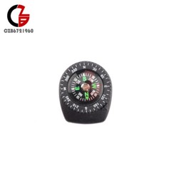 2PCS Mini Clear Liquid-filled Button Compass Clip on band Outdoor Molle Backpack