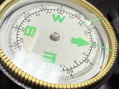 Vintage Engineer Directional Folding Compass Pocket size black 1970s