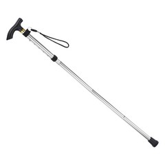 Trekking Poles, Collapsible Hiking Pole 33-37 Inch Folding Aluminum Alloy Silver