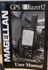 Magellan GPS Blazer 12 Satellite Navigator w/ Manual Outdoors/Hiking Tested EUC