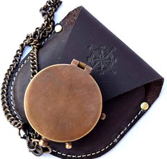 Brunton Compass for Geologist measuring Compass, instrument handmade black cover