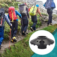 Set of 4 Touring Plates, Snow Plates for Hiking Poles Threaded Rubber Snow…