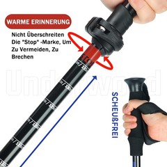Hiking Poles Nordic Walking Stick for Men and Women Telescopic 2 Pack Trekking