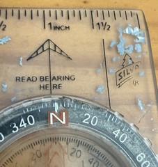 VINTAGE SILVA COMPASS MADE IN SWEDEN As Is LT1