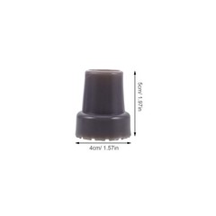12Pcs Durable Rubber Cane Tips Replacement for Walking Stick Grey Non Slip Grip