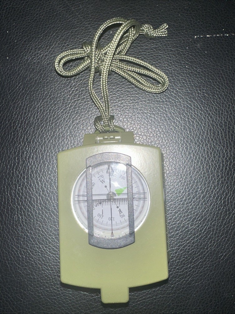 Military Lensatic Compass Prismatic Compass Camping Hiking No Box