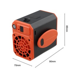 2400mAh Hanging Waist Fan with Power Bank LED Light Three Speed Cooling Device