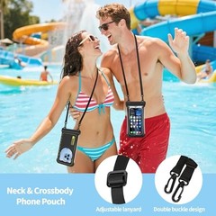 2 Pack Waterproof Phone Pouch, IP68 Waterproof Phone Cases Floating Up to 8.5″