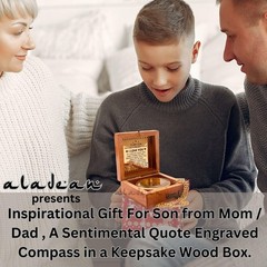 to My Son Compass Gift from Mom Dad | 2 – Dad to Son Gifts, Mom to Son Gifts for