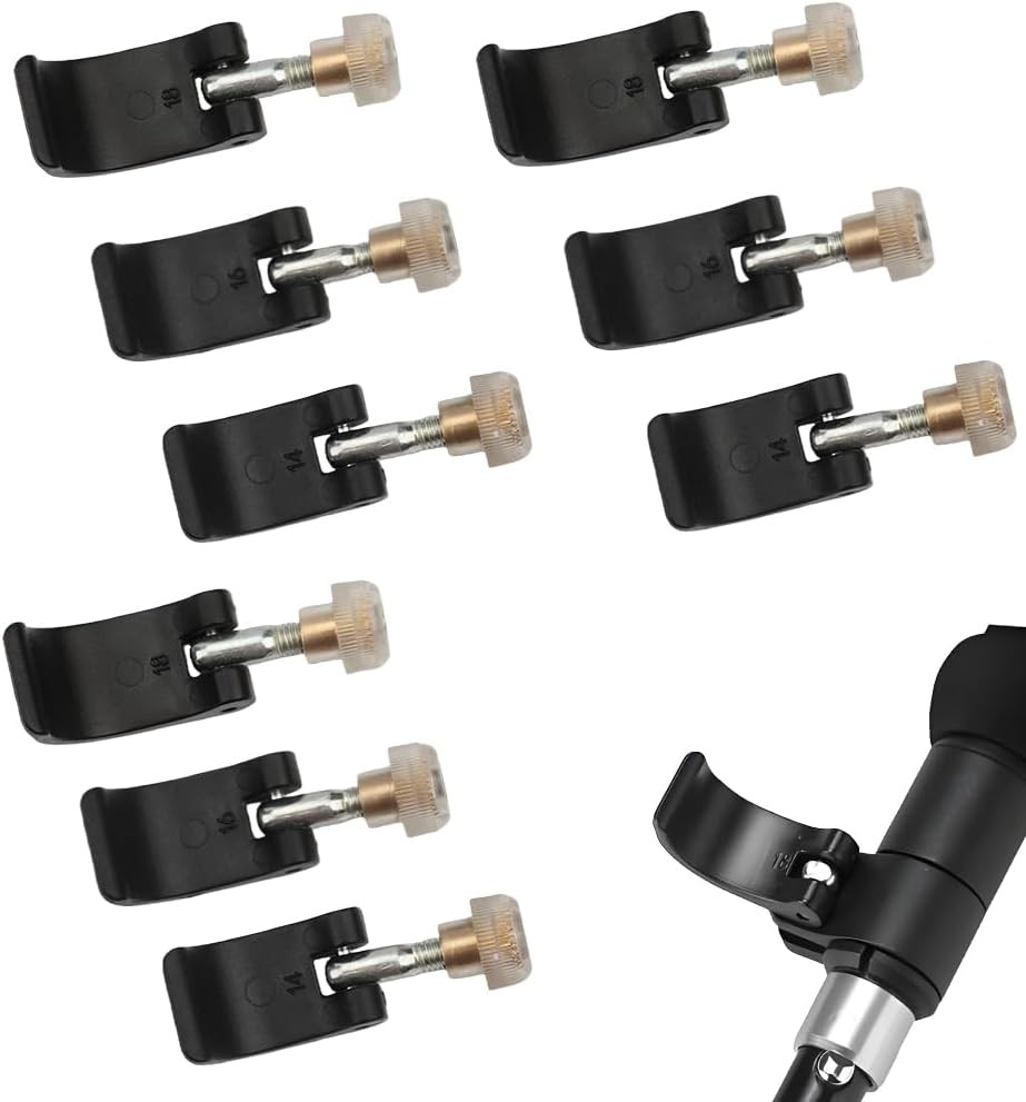 9 Pack Trikking Poles Clamp Replacement External Quick Flip Lock Fastener Buckle