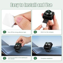 Angoily Car Compass – Portable Dashboard Navigation Tool for Vehicles