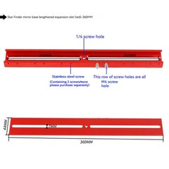 Essential Tool for Astronomical Telescopes Dovetail Plate Finderscope Base