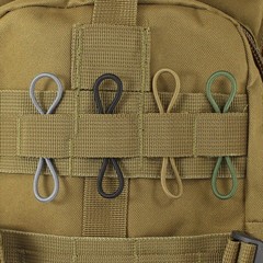 10x Tactical Molle Ribbon Buckle Binding Retainer for PTT Antenna Stick Pipe