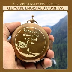 So You Can Sundial Compass Gift Hiking – Camping – Keepsake Engraved Compass …