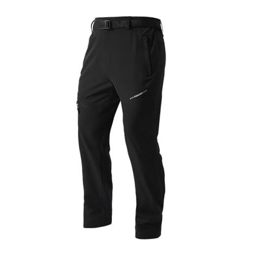 Men’s Lightweight Hiking Pants Quick-Dry Waterproof Outdoor X-Large Black01