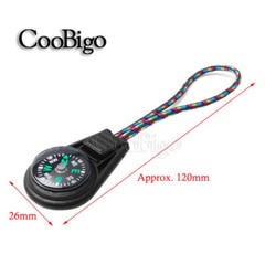 Compass Zipper Pull Outdoor Camping Hiking Tactical Backpack Bag Parts Accessory