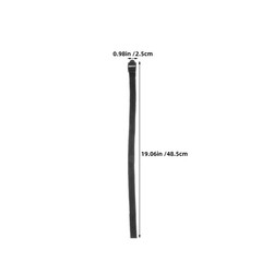 12Pcs Durable Nylon Cane Wrist Straps for Walking Sticks Hiking Poles Black