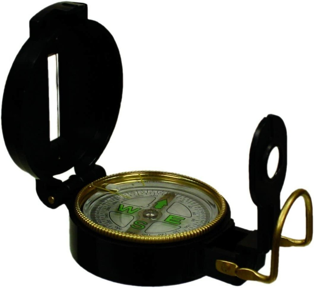 NEW Red Rock Outdoor Gear Plastic Lensatic Compass, Black, One-size – FREE SHIP