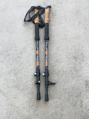 Set of Cascade Mountain tech Trekking Poles 100-135CM Orange Black .. 6Y
